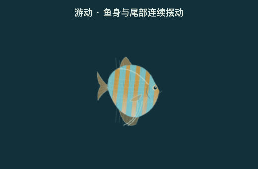 桌面鱼在游动并响应鼠标的真实录屏